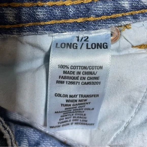 #0124 Aeropostale Long Bayla Skinny Floral Inset Flare Bellbottom Jeans -1/2 - Picture 10 of 15